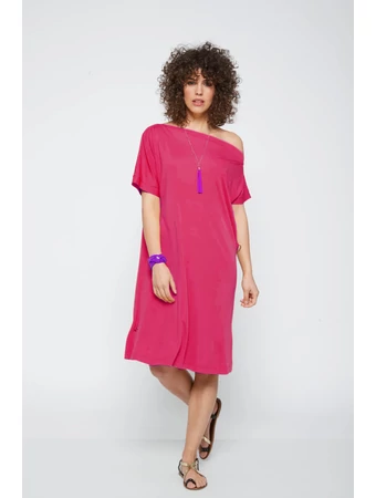 pink aszimmetrikus ruha