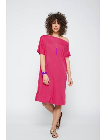 pink aszimmetrikus ruha